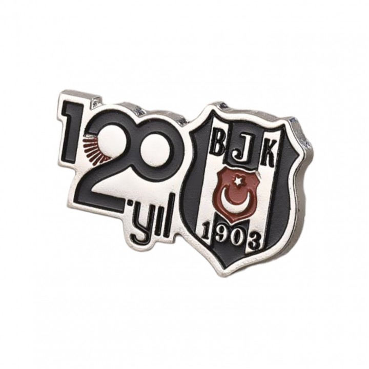 Promosyon Beşiktaş JK 100. Yıl Armalı Mineli Yaka Rozeti